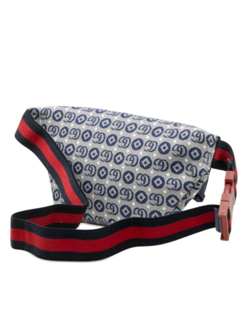 Gucci Children's GG Logo Belt Bag Kids Fabbd Navy Multicolor Canvas - Picture 2 of 7